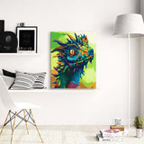 Box damage sale, limited quantity -- Easy Craft Paint by Number DIY Kit, 50x40cm- Rainbow Dragon