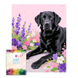 Easy Craft Paint by Number DIY Kit, 50x40cm- Dog Series 01