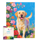 Easy Craft Paint by Number DIY Kit, 50x40cm- Dog Series 01