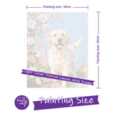 Easy Craft Paint by Number DIY Kit, 50x40cm- Dog Series 01