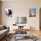 Easy Craft Paint by Number DIY Kit, 50x40cm- Dog Series 01