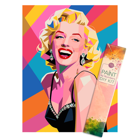 Easy Craft Paint by Number DIY Kit, 40x30cm- POP ART