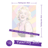 Easy Craft Paint by Number DIY Kit, 40x30cm- POP ART