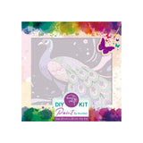 Easy Craft Paint by Number DIY Kit, 20x20cm- Colourful Birds