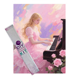 Diamond Painting DIY Kit,Full Drill, 40x30cm-Music