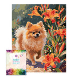 Easy Craft Paint by Number DIY Kit, 50x40cm- Dog Series 03