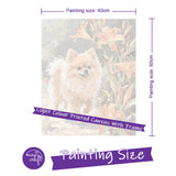 Easy Craft Paint by Number DIY Kit, 50x40cm- Dog Series 03