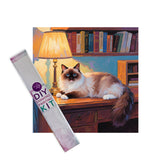 Diamond Painting DIY Kit,Full Drill, 30x30cm - Cat