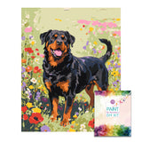 Easy Craft Paint by Number DIY Kit, 50x40cm- Dog Series 02