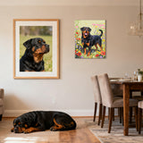 Easy Craft Paint by Number DIY Kit, 50x40cm- Dog Series 02