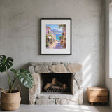 Diamond Painting DIY Kit,Full Drill, 50x40cm- Seaside Town Alley