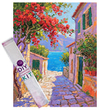 Diamond Painting DIY Kit,Full Drill, 50x40cm- Seaside Town Alley
