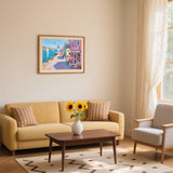 Diamond Painting DIY Kit,Full Drill, 50x40cm- Seaside Town Alley