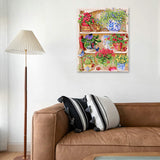 Box damage sale, limited quantity -- Easy Craft Paint by Number DIY Kit, 50x40cm- Shelf with Flowers