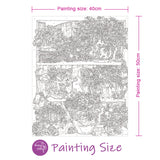 Box damage sale, limited quantity -- Easy Craft Paint by Number DIY Kit, 50x40cm- Shelf with Flowers