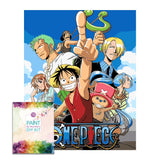 Easy Craft Paint by Number DIY Kit, 50x40cm- Anime One Piece