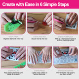 Diamond Painting Stickers-Animal Series - Animal T026 with 28-Slot Box