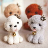 Wool felt DIY kit -Puppy Poodle