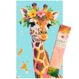 Easy Craft Paint by Number DIY Kit, 50x30cm-Wild Animals