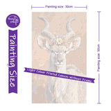 Easy Craft Paint by Number DIY Kit, 50x30cm-Wild Animals