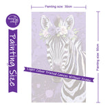 Easy Craft Paint by Number DIY Kit, 50x30cm-Wild Animals