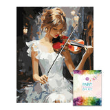 Easy Craft Paint by Number DIY Kit, 50x40cm- Elegant Violinist