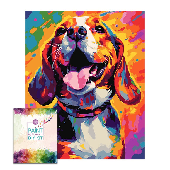 Easy Craft Paint by Number DIY Kit, 50x40cm- Dogs Deagle Dog