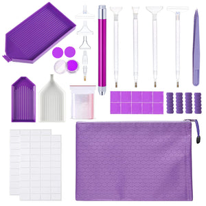 Diamond Painting Easy Tool Set 03 Purple Kit