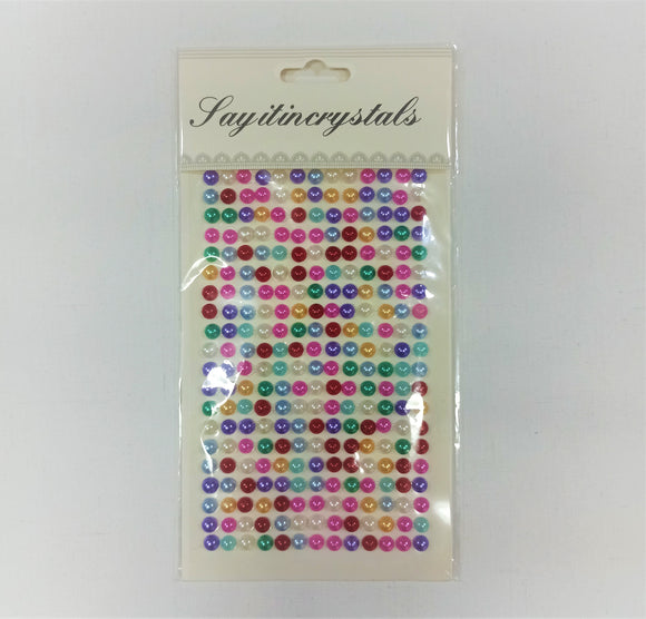 Color Crystal Stickers, 260pcs