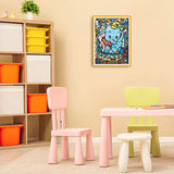 Diamond Painting DIY Kit,Full Drill, 40x30cm- Stained Glass Dumbo