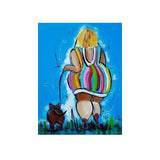 Diamond Painting DIY Kit,Full Drill, 40x30cm- Walking the Dog