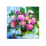 Diamond Painting DIY Kit,Full Drill, 40x40cm- Vase of Flowers