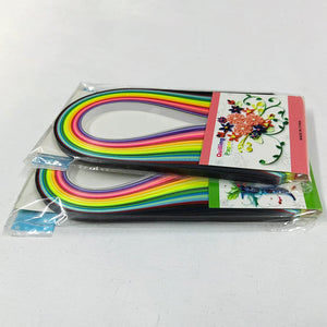 Paper Quilling Strips - 7/10mm in width, 390mm in length, 26 color, 160pcs