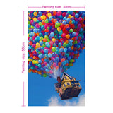 Diamond Painting DIY Kit,Full Drill, 50x30 cm- Balloon Up