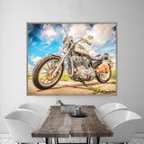 Diamond Painting DIY Kit,Full Drill, 50x40cm- Motorcycle