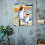 Easy Craft Paint by Number DIY Kit, 50x40cm- Mother and Child on Beach