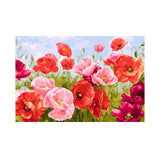 Easy Craft Diamond Painting DIY Kit, 45x30cm- Poppies