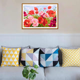 Easy Craft Diamond Painting DIY Kit, 45x30cm- Poppies