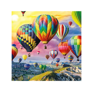 Diamond Painting DIY Kit,Full Drill, 40x40cm- Hot Air Balloons