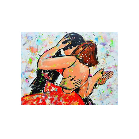 Diamond Painting DIY Kit,Full Drill, 40x30cm- Couple Dance