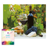 Easy Craft Paint by Number DIY Kit, 50x40cm- Red Wine and Cheese