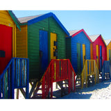 Diamond Painting DIY Kit,Full Drill, 50x40cm- Muizenberg Beach Huts