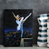 Diamond Painting DIY Kit,Full Drill, 40x30cm- Ballerina in the Night City