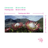 Diamond Painting DIY Kit,Full Drill, 40x90cm- Table Mountain and Proteas