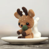 Wool felt DIY kit - Little Deer in Cup