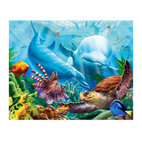 Diamond Painting DIY Kit,Full Drill, 50x40cm- Under the Sea