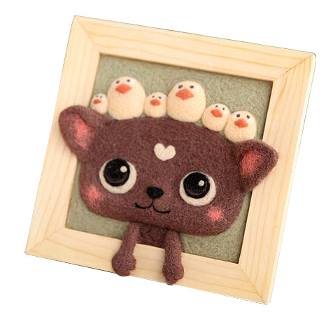 Wool felt DIY kit - Cat and Birds