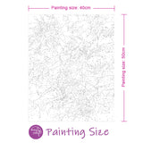 Easy Craft Paint by Number DIY Kit, 50x40cm- Colorful Kitten (Tube)