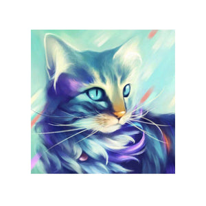 Diamond Painting DIY Kit,Full Drill, 40x40cm- Cat