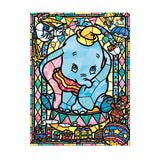 Diamond Painting DIY Kit,Full Drill, 40x30cm- Stained Glass Dumbo